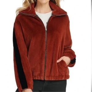 DKNY Donna Karan Fleece Zip Jacket